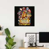 250ste verjaardag VS Onafhankelijkheidsviering Poster (Thuiskantoor)