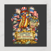 250ste verjaardag VS Onafhankelijkheidsviering Programmakaart (Voorkant)
