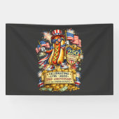 250ste verjaardag VS Onafhankelijkheidsviering Spandoek (Horizontaal)