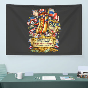 250ste verjaardag VS Onafhankelijkheidsviering Spandoek