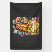 250ste verjaardag VS Onafhankelijkheidsviering Spandoek (Verticaal)