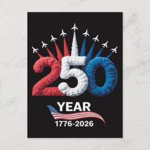 250ste verjaardag VS Patriottisch 250 jaar Briefkaart