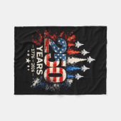 250ste verjaardag VS Patriottisch 250 jaar Fleece Deken (Voorkant (Horizontaal))