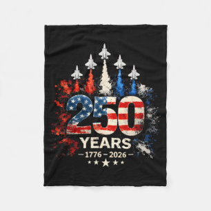 250ste verjaardag VS Patriottisch 250 jaar Fleece Deken