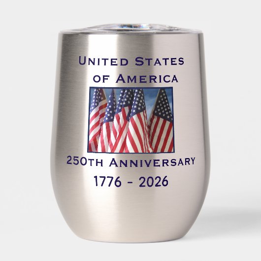 250ste verjaardag VS Patriottische Amerikaanse vla (Voorkant)