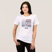 250ste verjaardagsviering van Amerika Tri-Blend Shirt (Voorkant volledig)