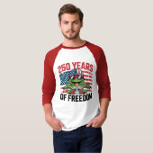 250th American Independence 1776–2026 Patriotic US T-shirt (Voorkant volledig)