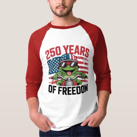 250th American Independence 1776–2026 Patriotic US T-shirt (Voorkant)