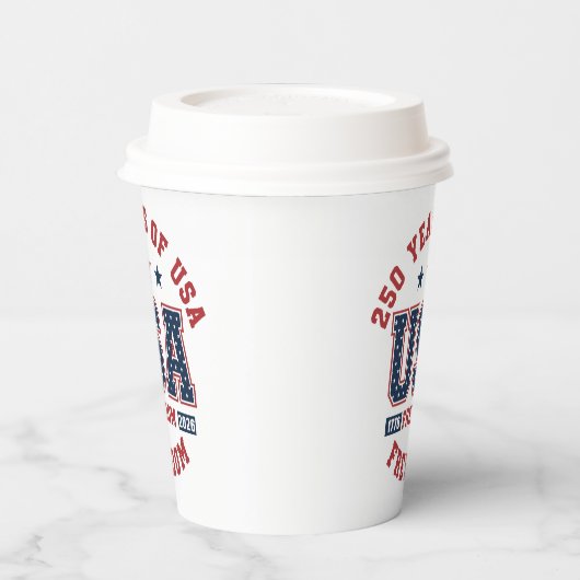 250th American Independence Tableware Papieren Bekers (Links)