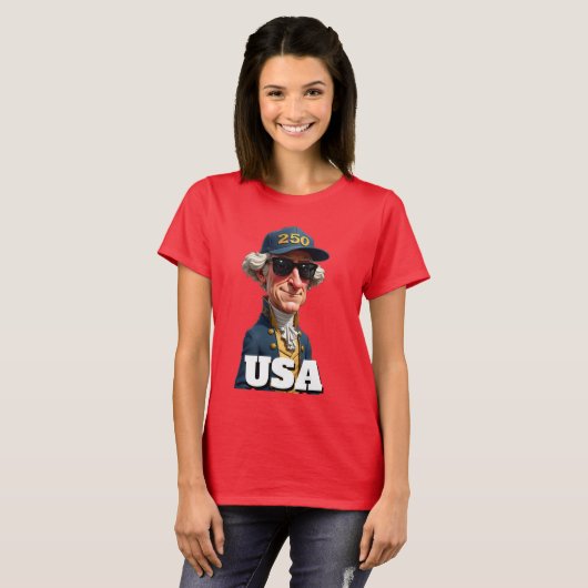 250th America's Birthday  T-shirt (Voorkant volledig)