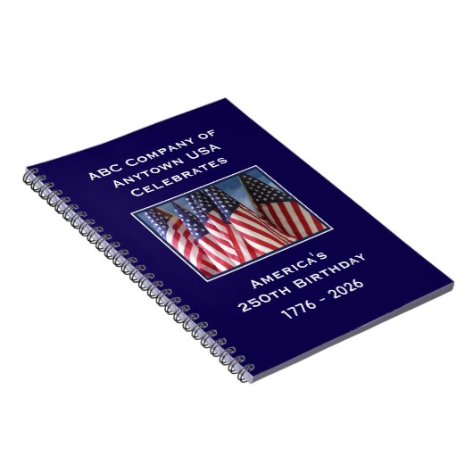 250th Anniversary 1776 to 2026 USA America Notitieboek (Rechterzijde)