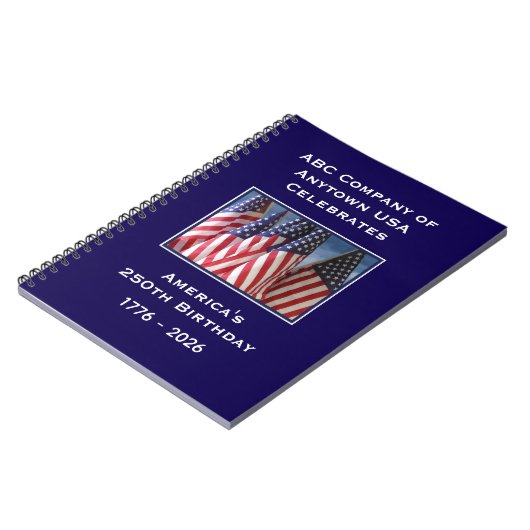 250th Anniversary 1776 to 2026 USA America Notitieboek (Linkerzijde)