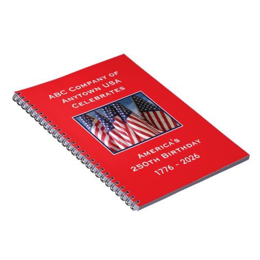 250th Anniversary 1776 to 2026 USA America Notitieboek (Rechterzijde)
