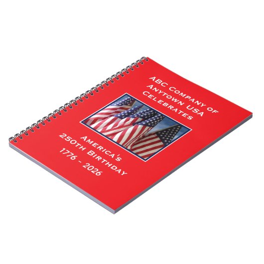 250th Anniversary 1776 to 2026 USA America Notitieboek (Linkerzijde)