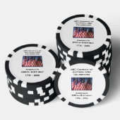 250th Anniversary 1776 to 2026 USA America Poker Chips (Opstapeling)