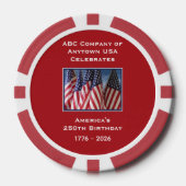 250th Anniversary 1776 to 2026 USA America Poker Chips (Voorkant)