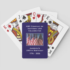 250th Anniversary 1776 to 2026 USA America Pokerkaarten