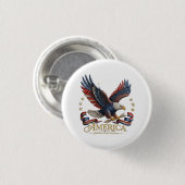250th Anniversary America Patriotic Button (Voorkant /achterkant)