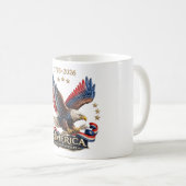 250th Anniversary America Patriotic Eagle 2026  Koffiemok (Voorkant rechts)