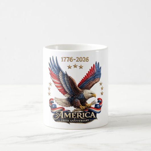 250th Anniversary America Patriotic Eagle 2026  Koffiemok (Center)