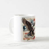 250th Anniversary American Eagle 1776 Patriotic Koffiemok (Voorkant links)