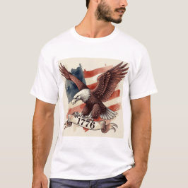 250th Anniversary American Eagle 1776 Patriotic T-shirt
