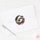 250th Anniversary American Eagle Patriotic Ronde Sticker (Envelop)