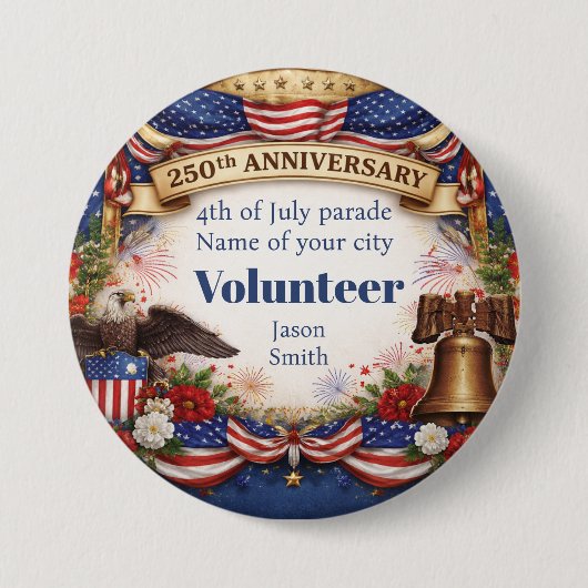 250th Anniversary Button (Voorkant)