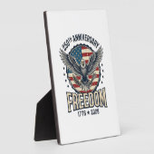 250th Anniversary Freedom Eagle Patriotic Vintage  Fotoplaat (Zijkant)