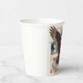 250th Anniversary Patriotic Bald Eagle 1776 Papieren Bekers (Rechts)