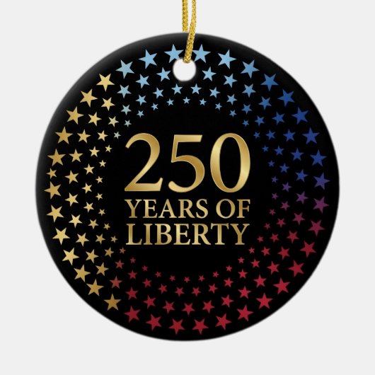 250th Anniversary, Patriotic Family Keepsake Keramisch Ornament (Voorkant)