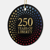 250th Anniversary, Patriotic Family Keepsake Keramisch Ornament (Links)