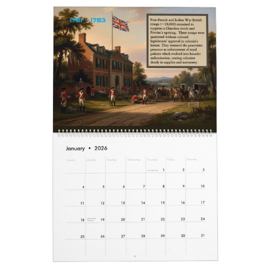 250th Anniversary - State of Georgia Calendar Kalender (Jan 2026)