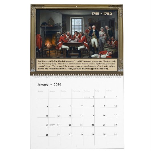 250th Anniversary - State of Maryland Calendar Kalender (Jan 2026)