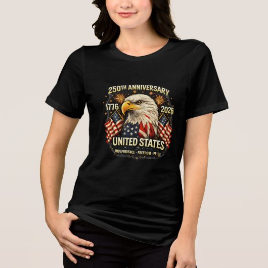 250th Anniversary United States Shirt Eagle USA  (Voorkant)