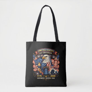 250th Anniversary USA 1776–2026 American Heritage Tote Bag