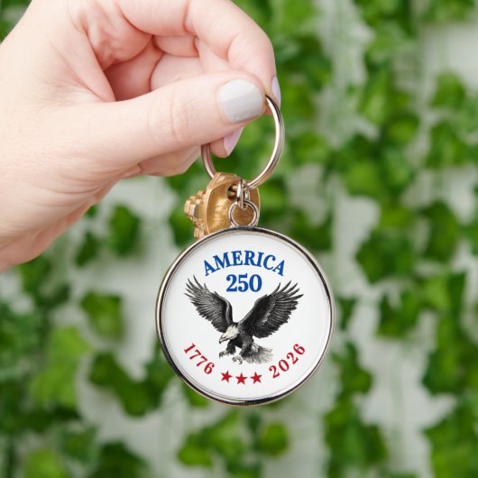 250th Anniversary USA 2026 Bald Eagle  Sleutelhanger (Hand)