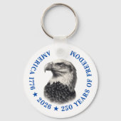 250th Anniversary USA 2026 Bald Eagle  Sleutelhanger (Voorkant)