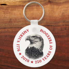 250th Anniversary USA 2026 Bald Eagle  Sleutelhanger