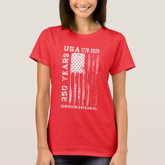 250Th Anniversary USA 4Th Of July T-Shirt (Voorkant)