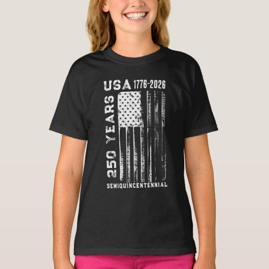 250Th Anniversary USA 4Th Of July T-Shirt (Voorkant)