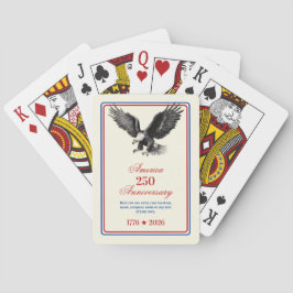 250th Anniversary USA Bald Eagle  Pokerkaarten