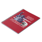 250th Anniversary USA Flag Liberty Eagle Freedom Notitieboek (Linkerzijde)