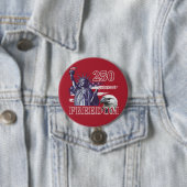 250th Anniversary USA Flag Liberty Eagle Freedom Ronde Button 7,6 Cm (In situ)