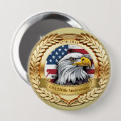 250th Anniversary USA Patriotic | 1776–2026 Button (Voorkant /achterkant)