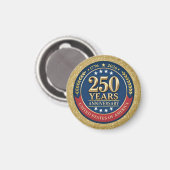 250th Anniversary USA Patriotic | 1776–2026 Magneet (Voorkant / Achterkant)