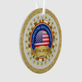 250th Anniversary USA Patriotic | 1776–2026 Ornament (voorkant)