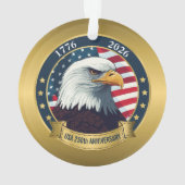 250th Anniversary USA Patriotic | 1776–2026 Ornament (achterkant)
