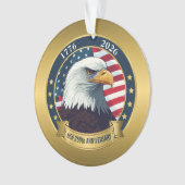 250th Anniversary USA Patriotic | 1776–2026 Ornament (voorkant)