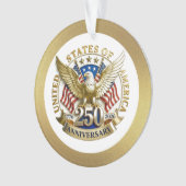 250th Anniversary USA Patriotic | 1776–2026 Ornament (voorkant)